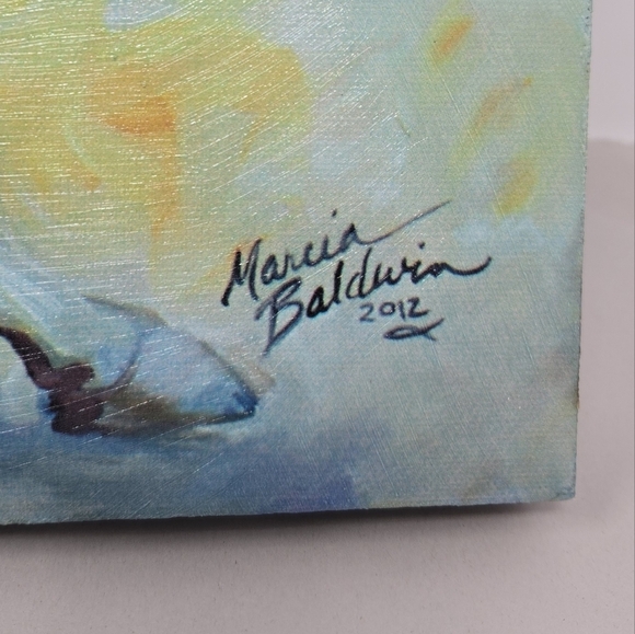 Marcia Baldwin The Stallion Prance Colorful Horse Art On Canvas 15x15 Equestrian - Picture 4 of 9